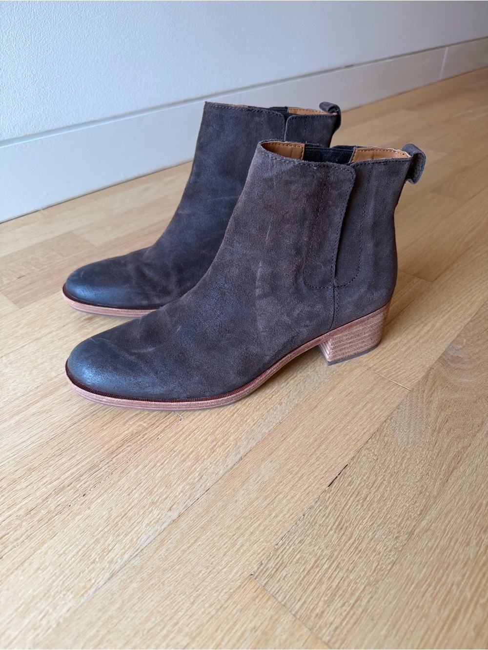 Korkease  Mindo Brown Suede Ankle Boots, Size 9.5